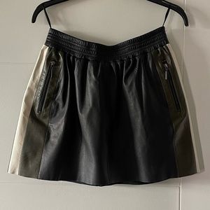 Leather skirt